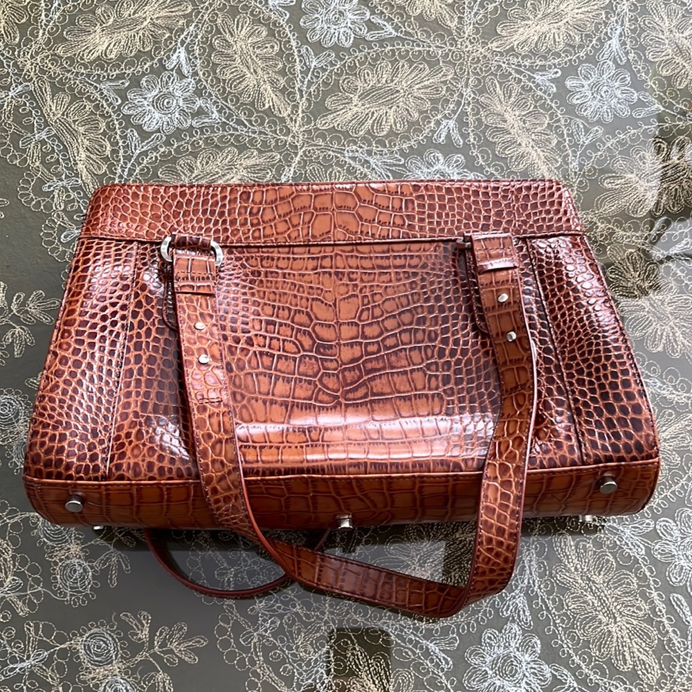 Charlie Lapson embossed handbag, excellent condition